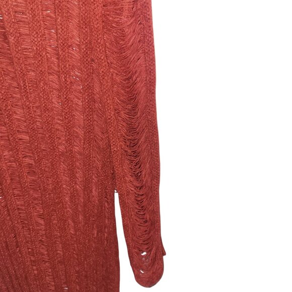 Los Cabos Crochet Midi Dress - Rust (NWT) XL - Picture 8 of 9